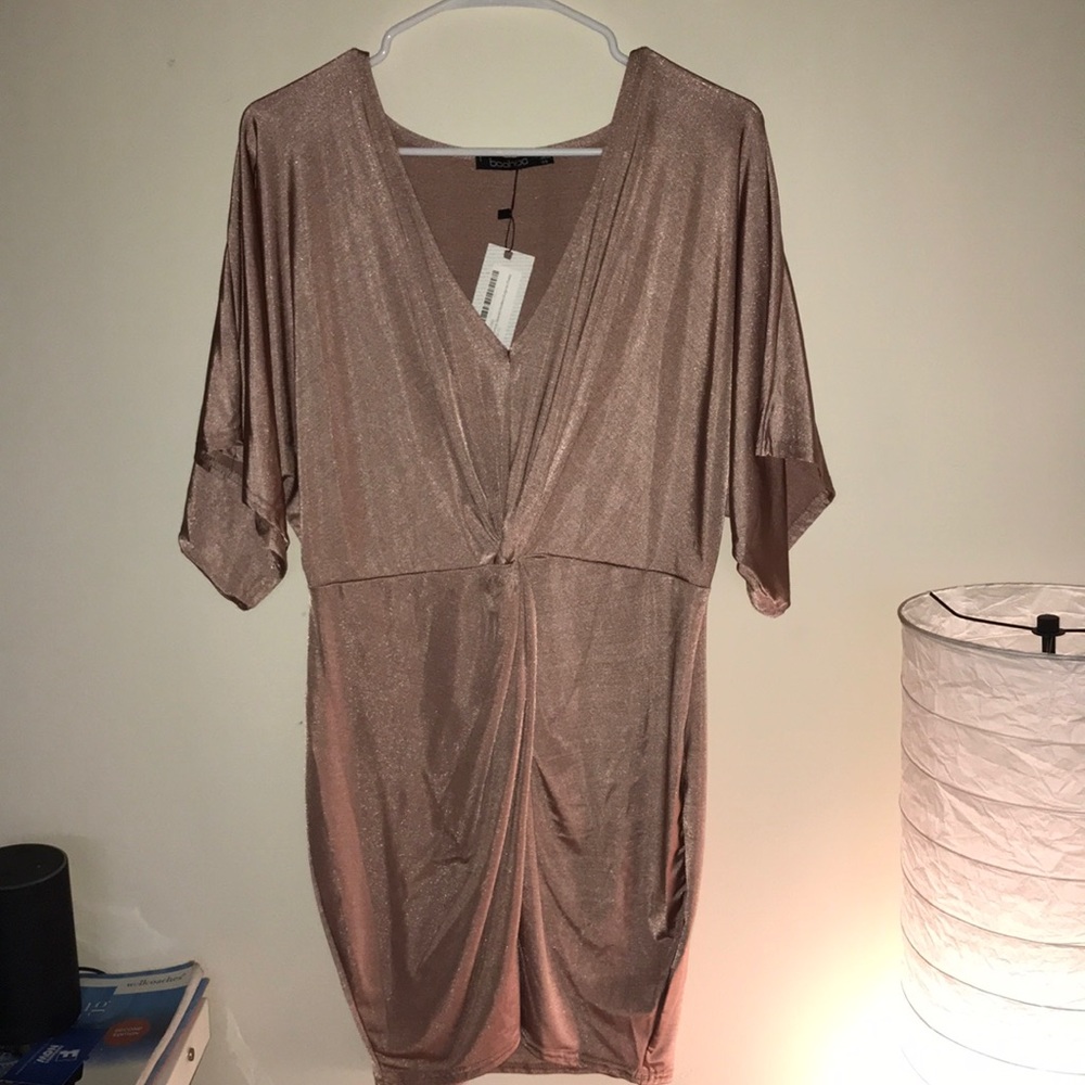 Rose bodycon dress